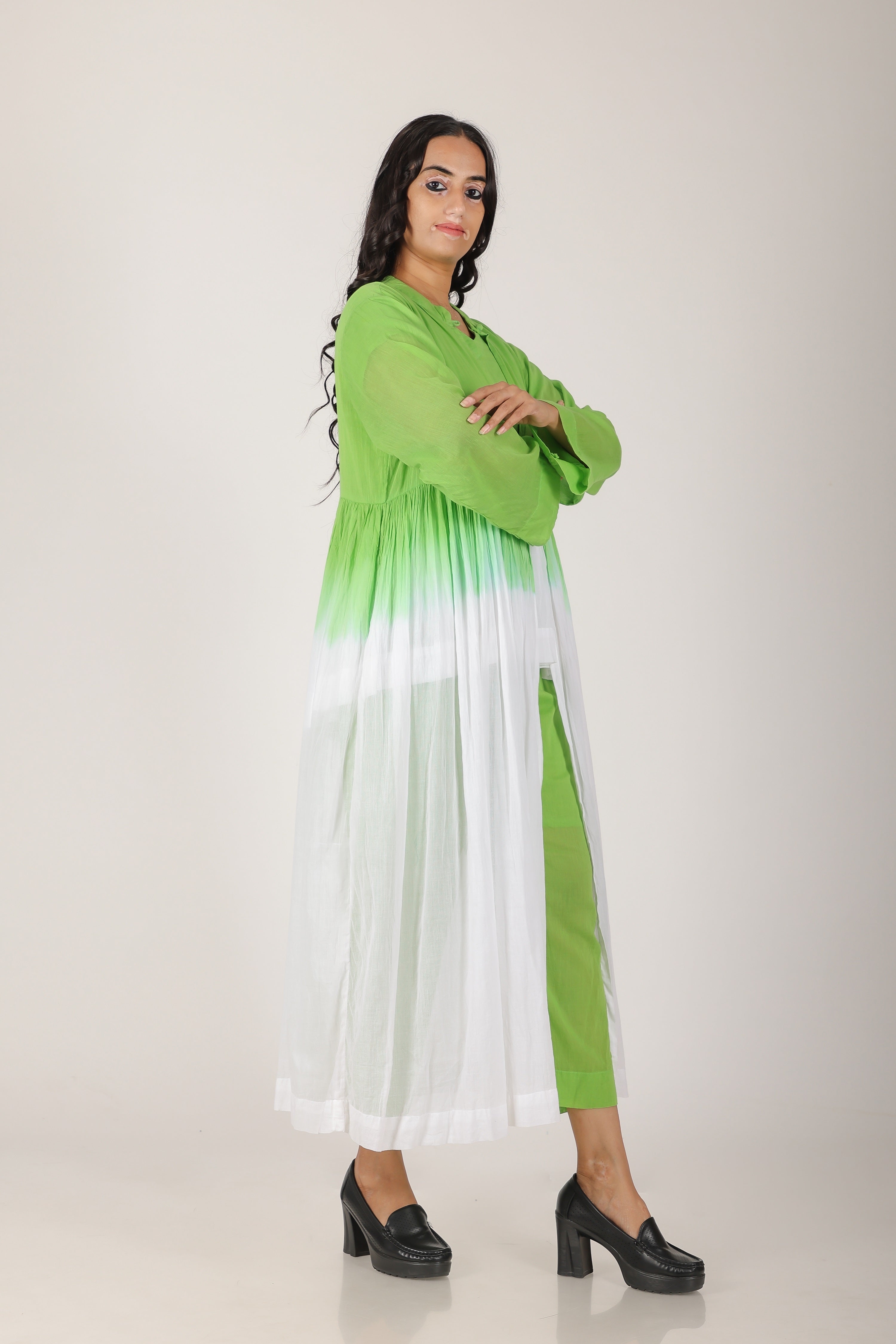 Tota green Ombare dress