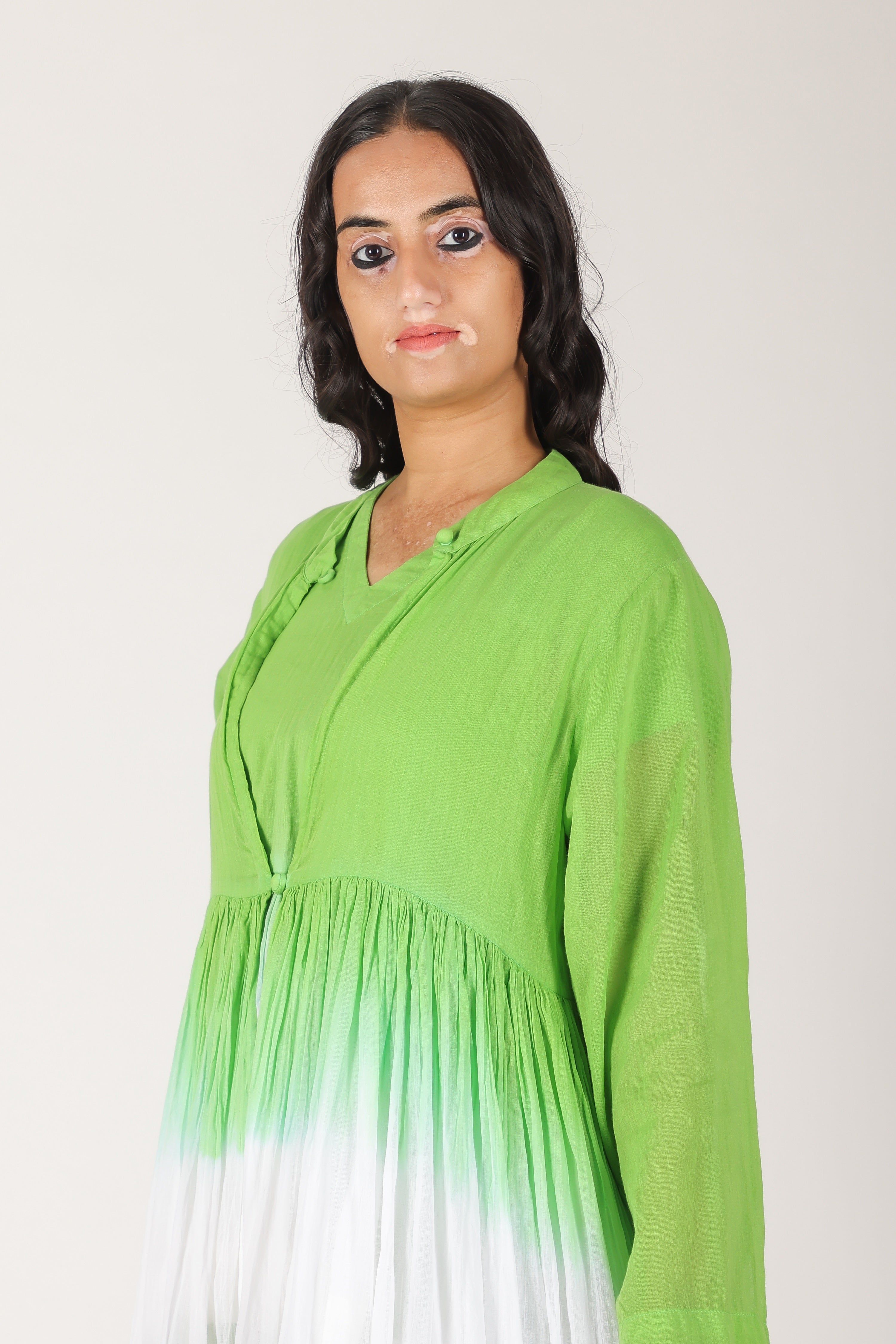 Tota green Ombare dress