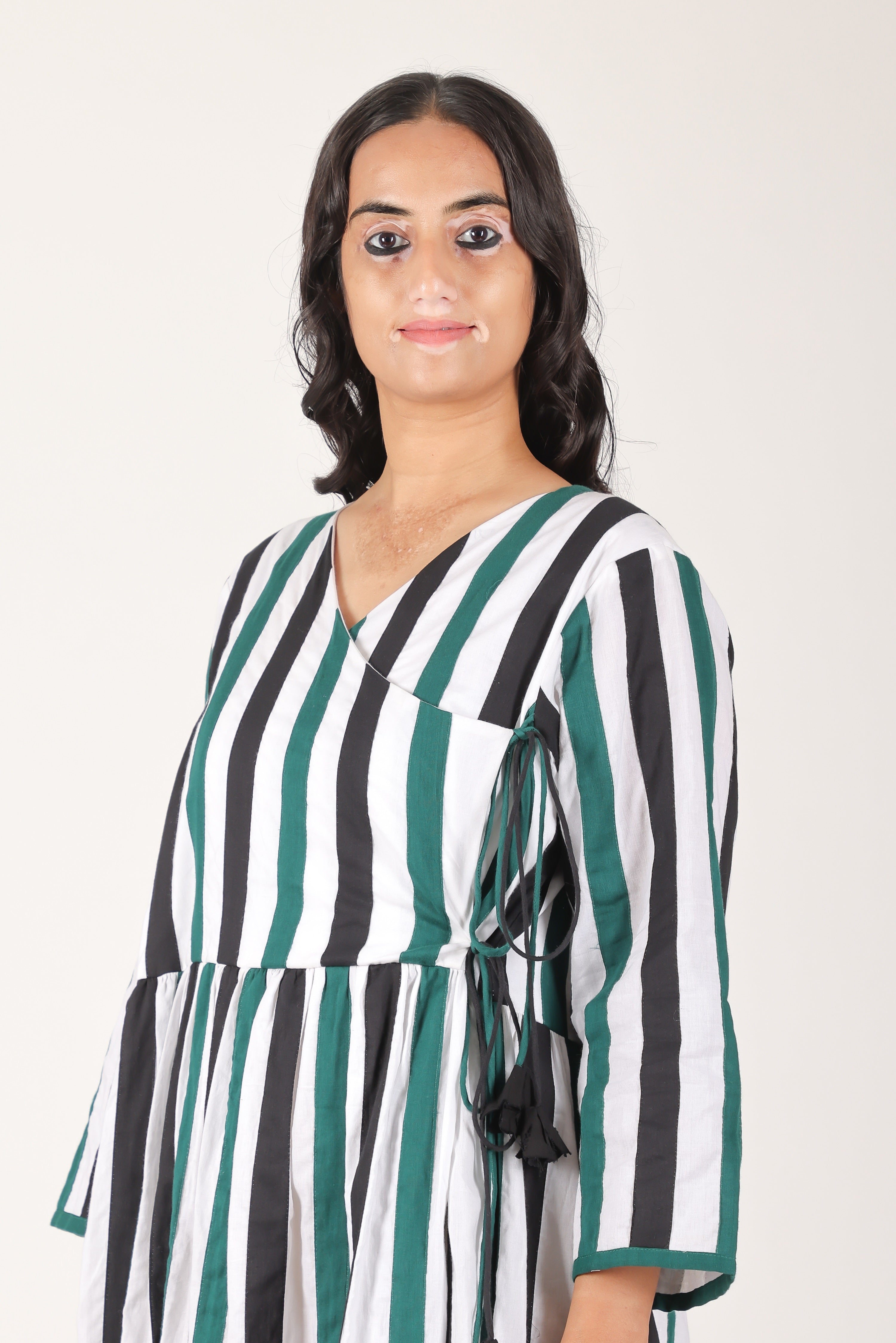 Hari Kaali patti Kediyo dress