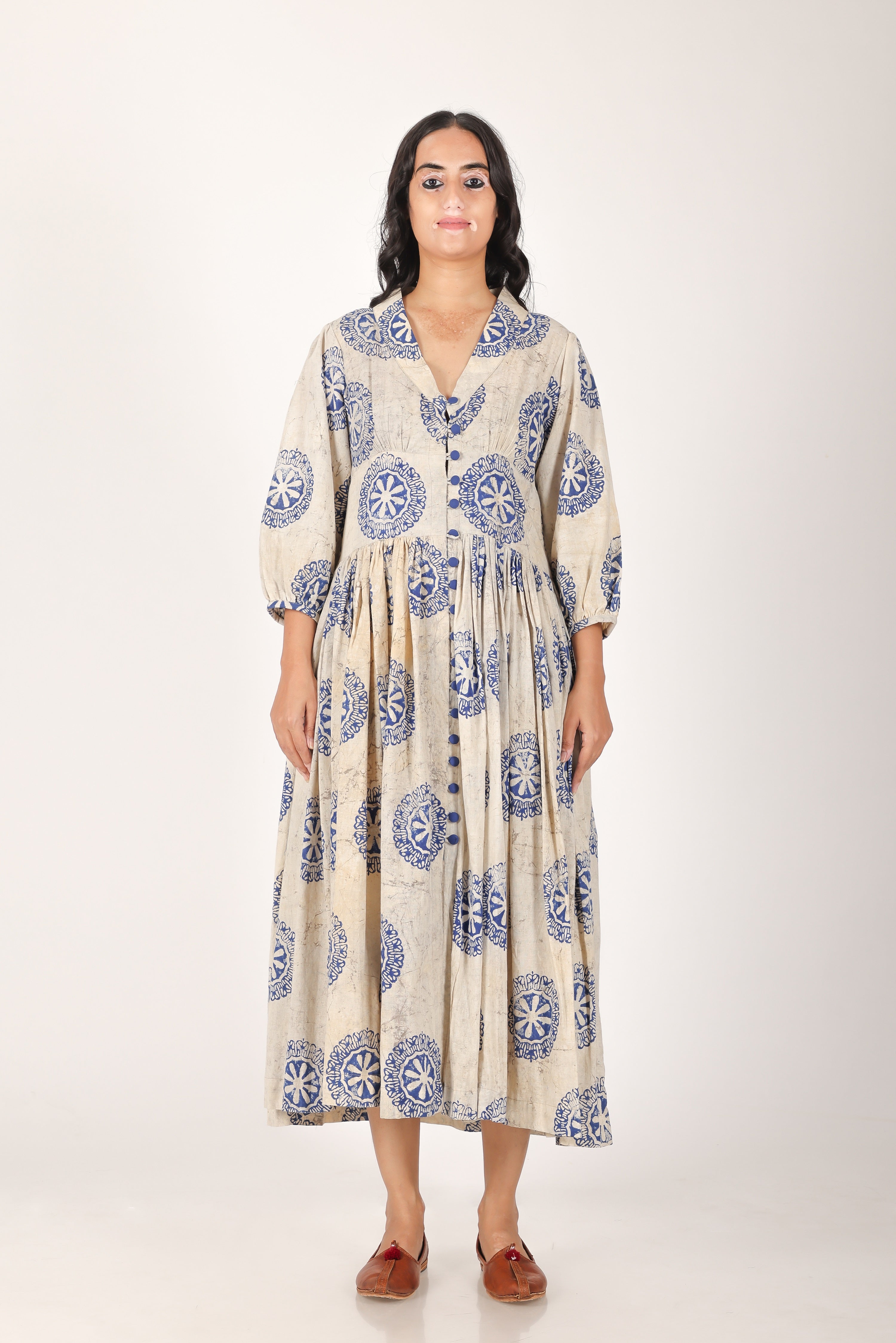 Mitti Aangan Print open dress