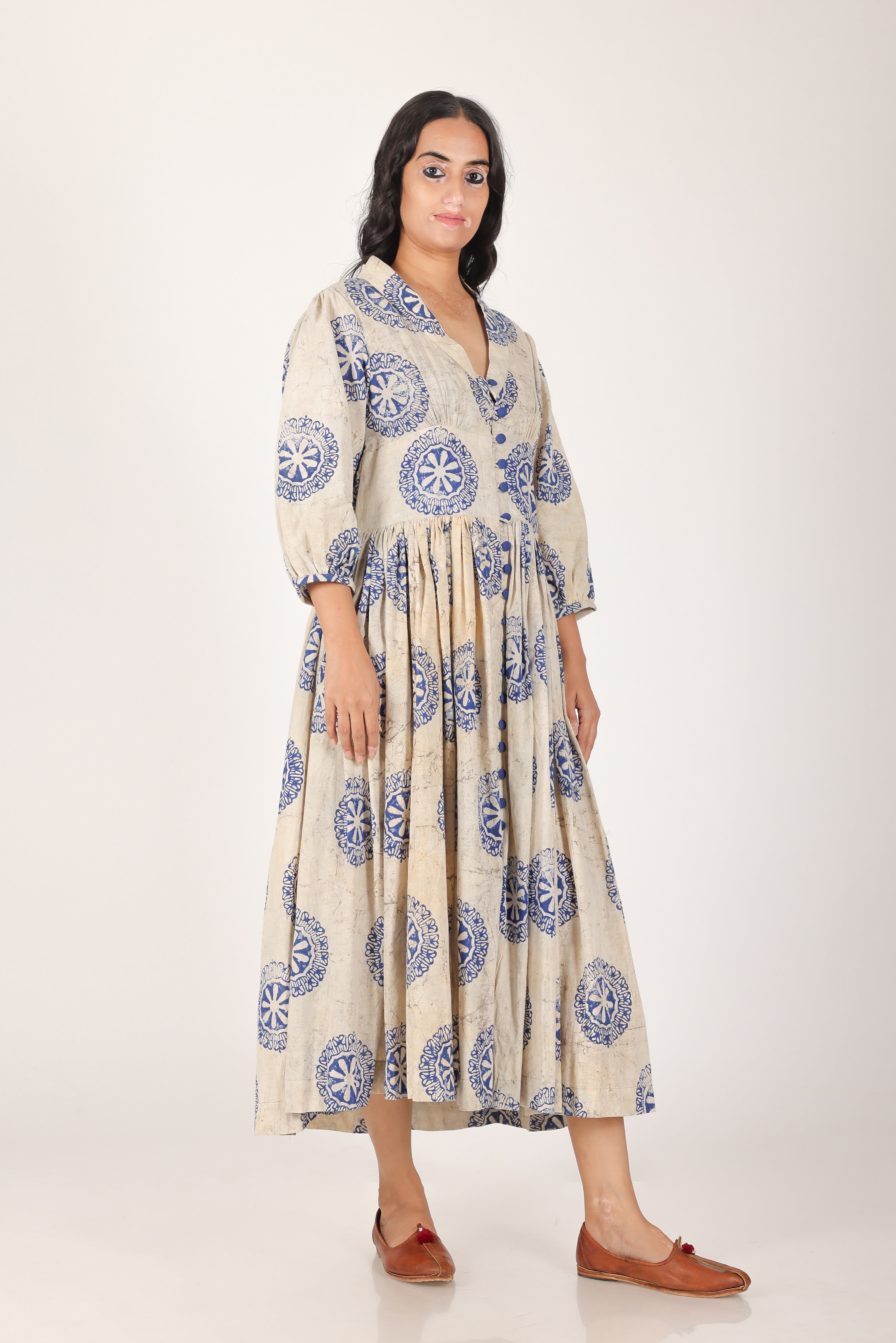 Mitti Aangan Print open dress