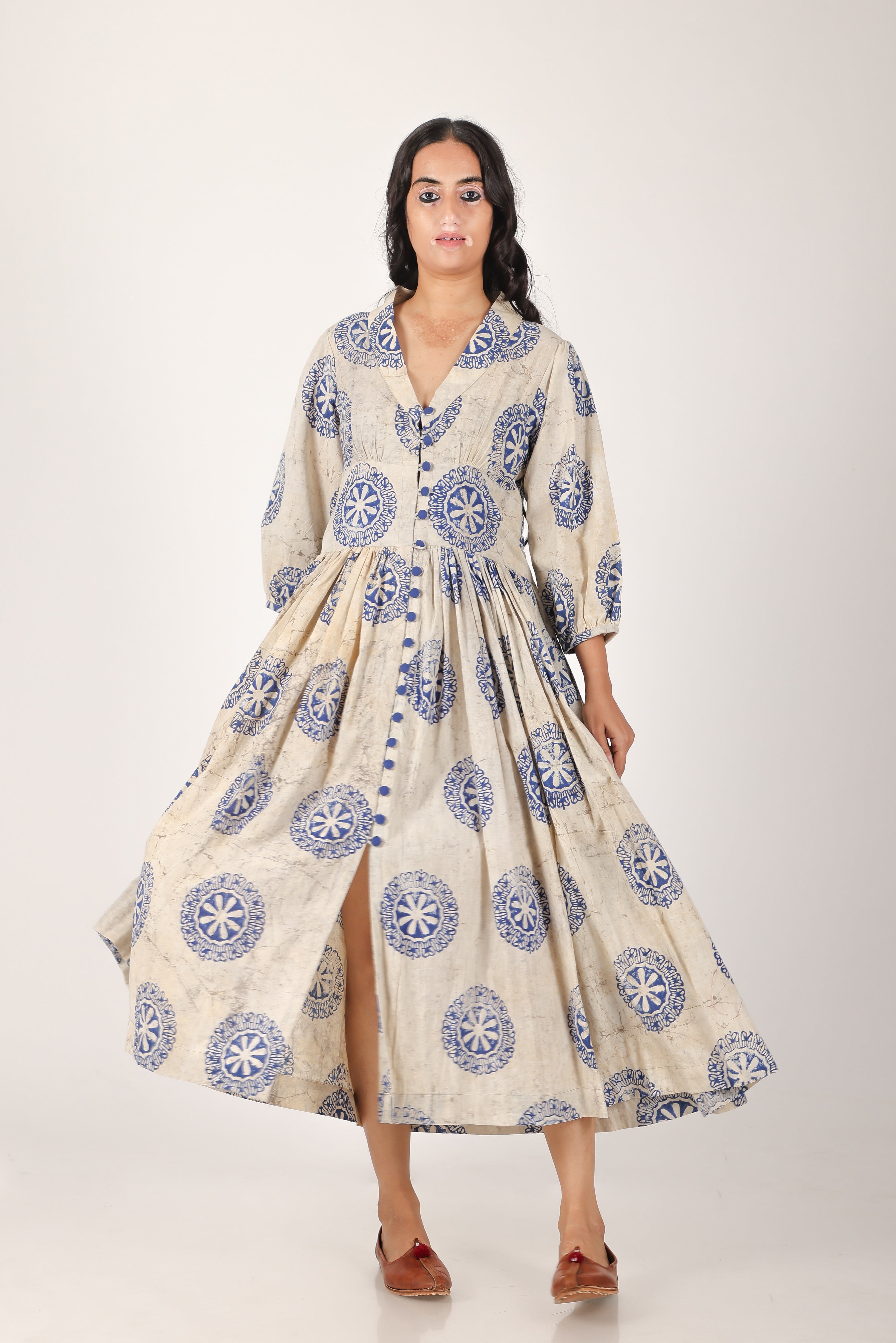 Mitti Aangan Print open dress