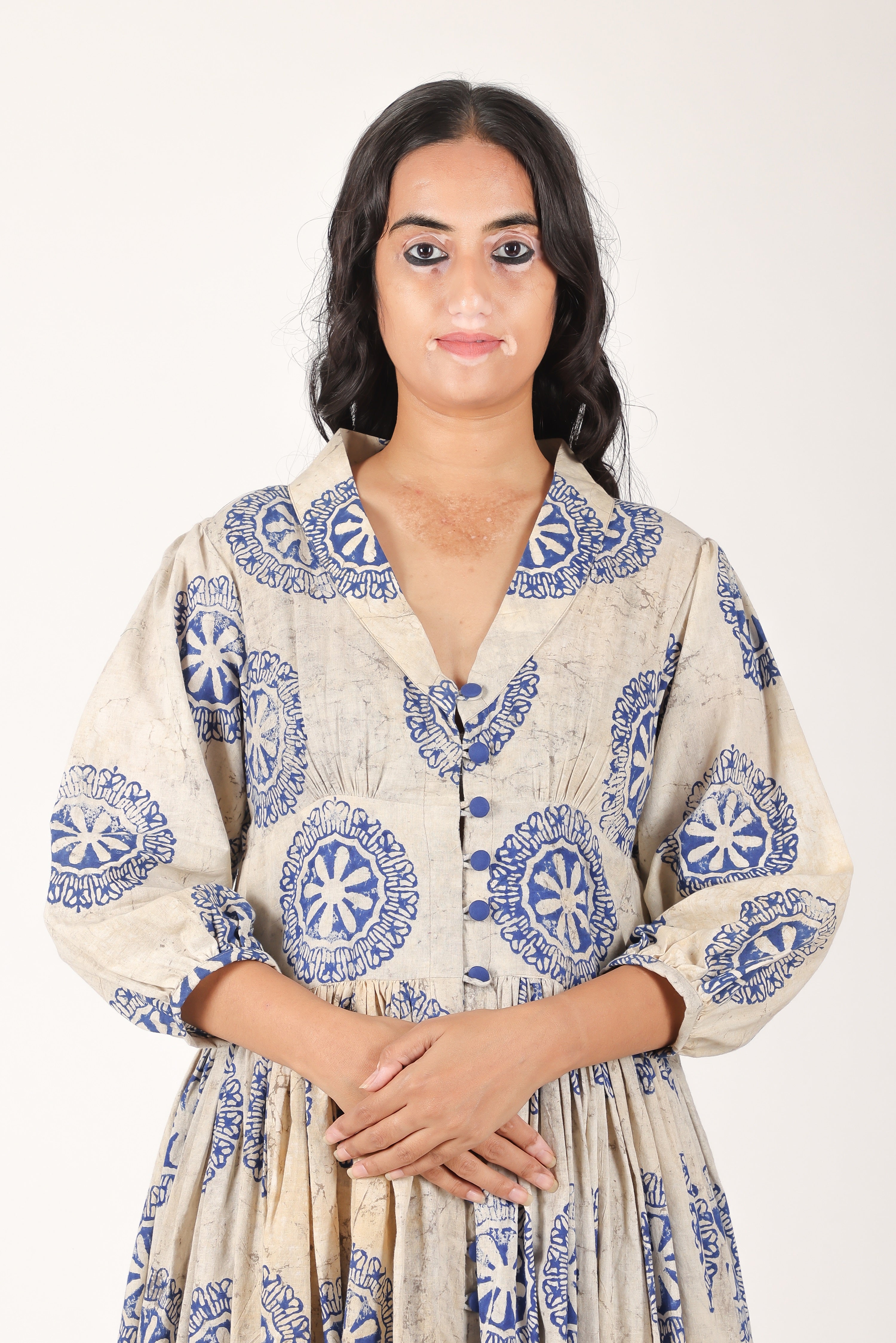 Mitti Aangan Print open dress