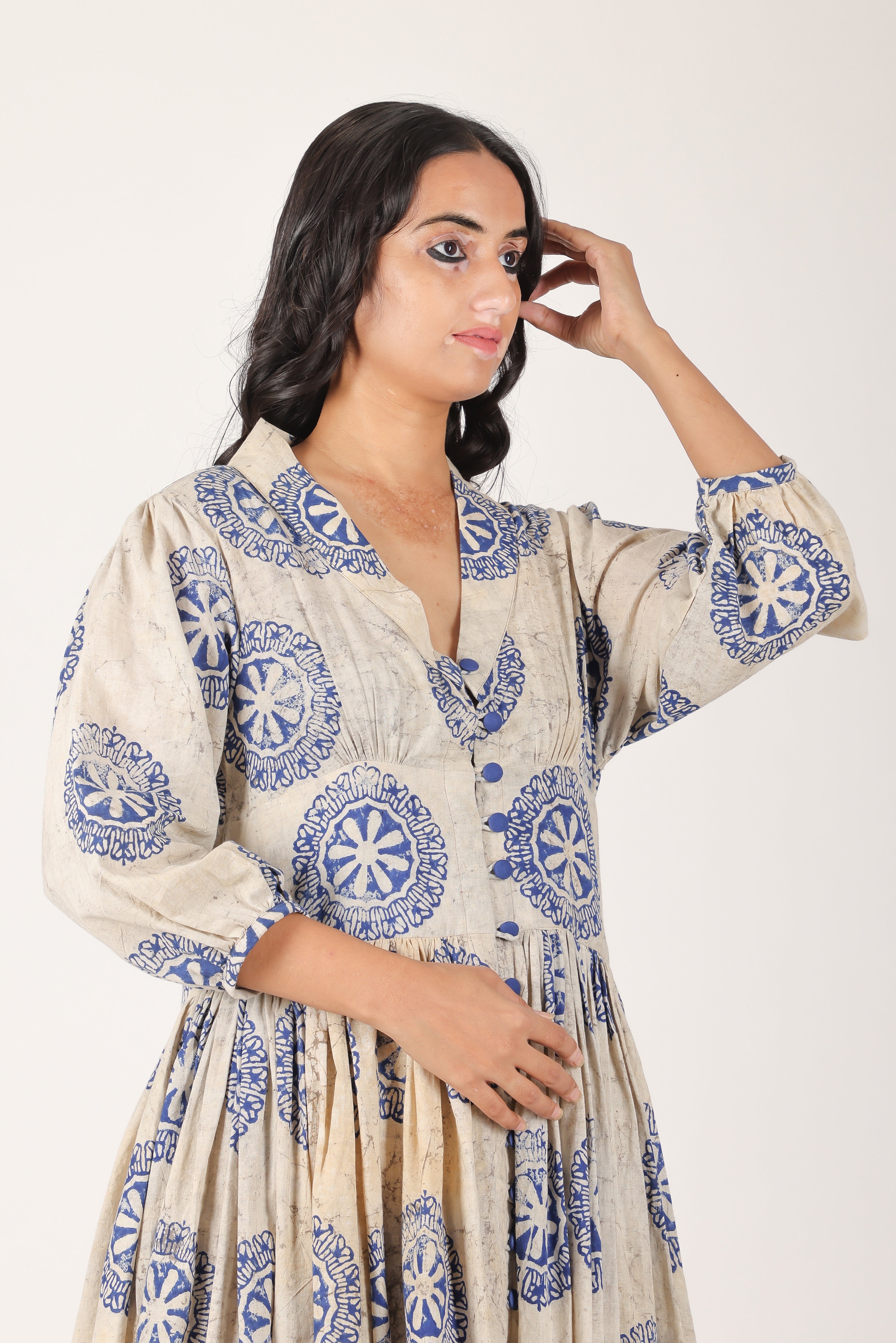 Mitti Aangan Print open dress