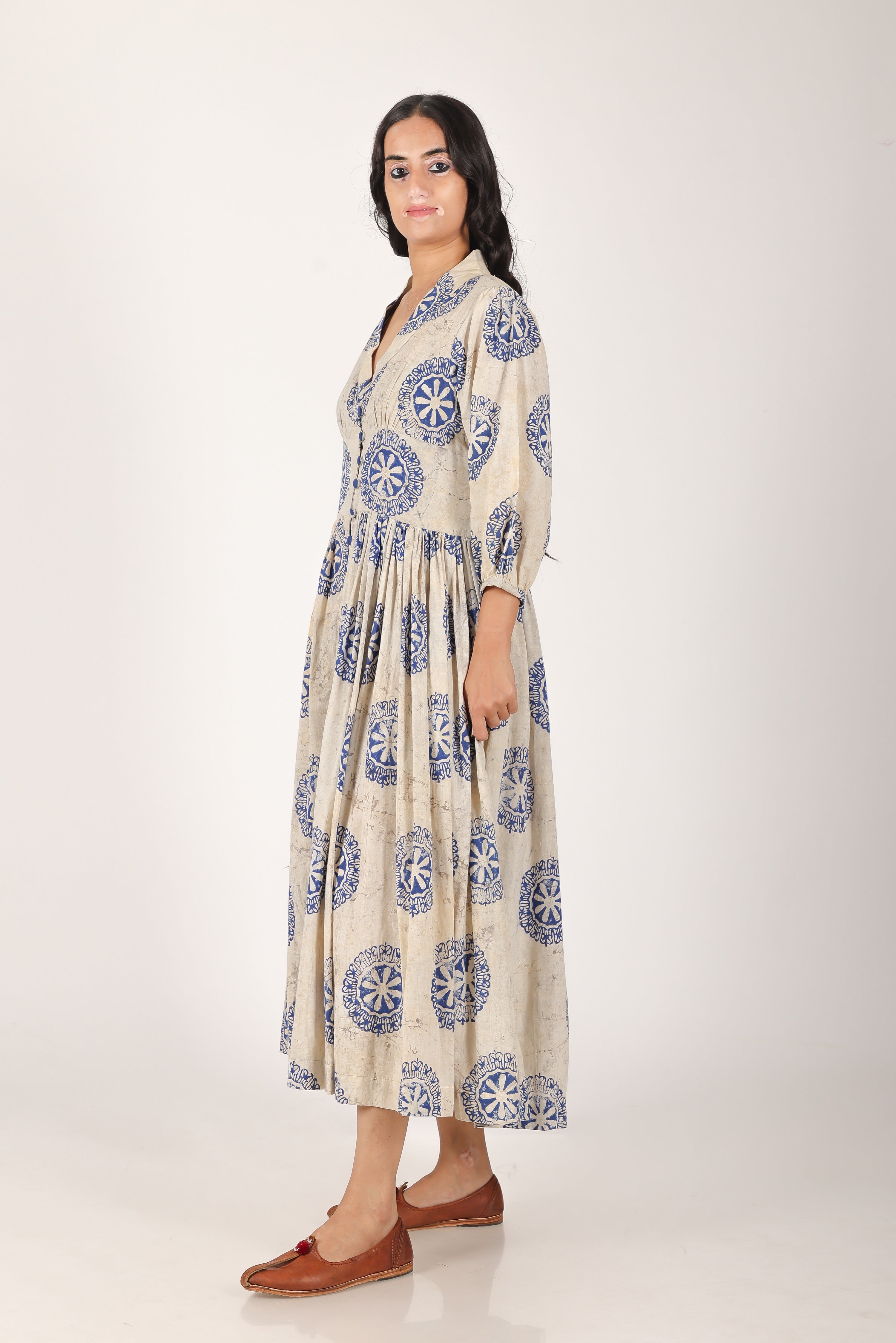 Mitti Aangan Print open dress