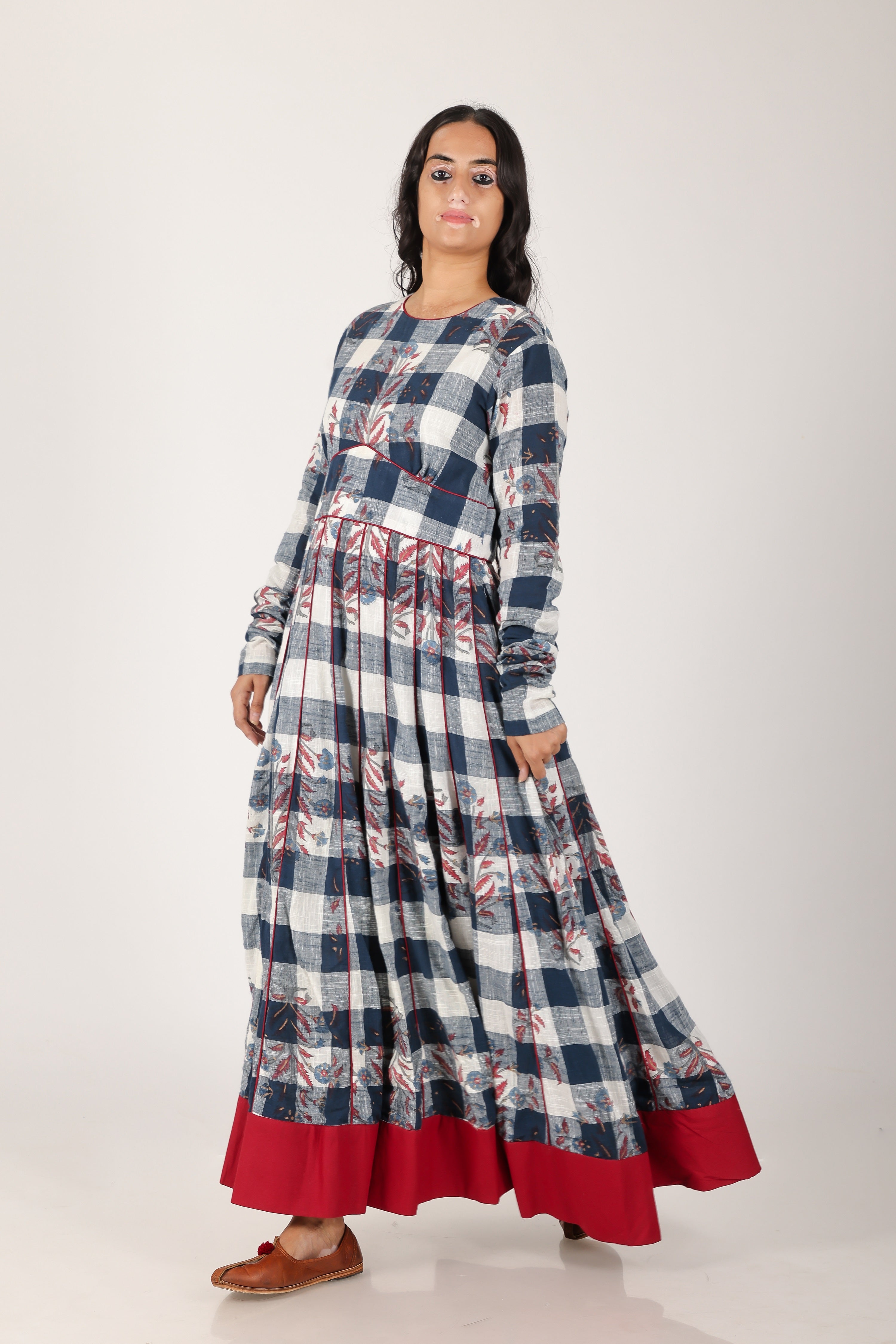 chekurd mugal butta anarkali dress