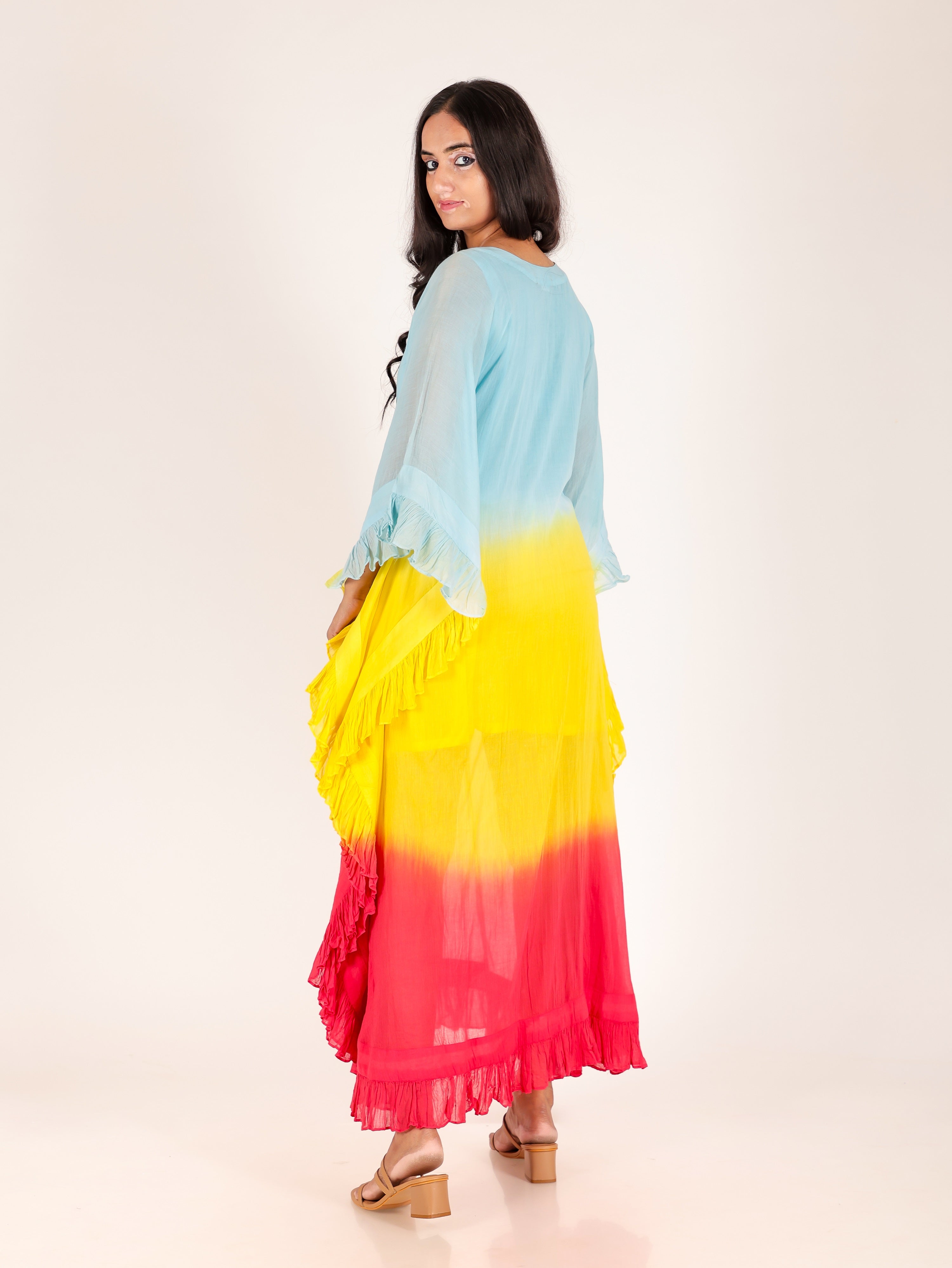 COTTON FRILL SUNSHINE KAFTAN