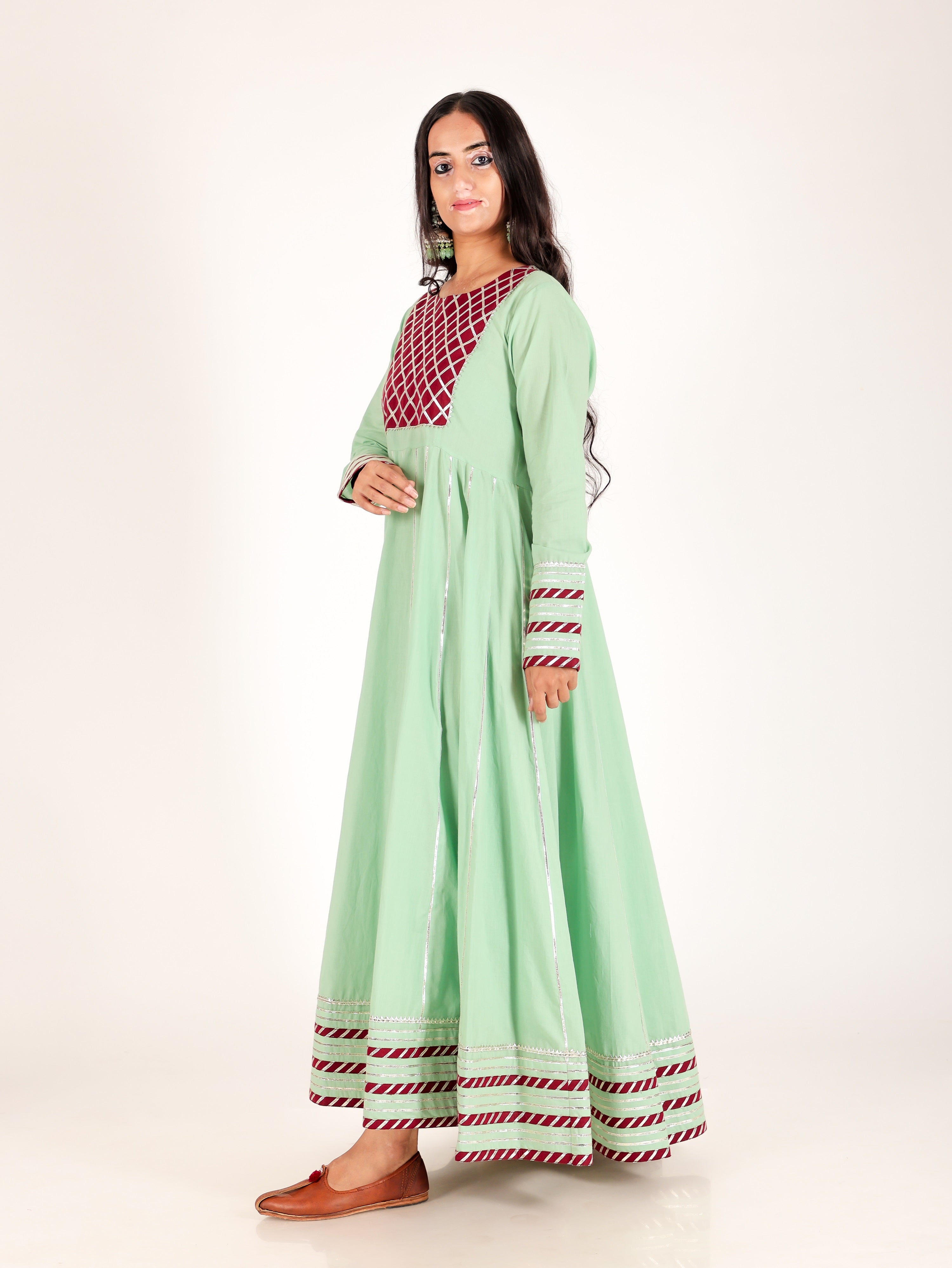 LONG ANARKALI DRESS