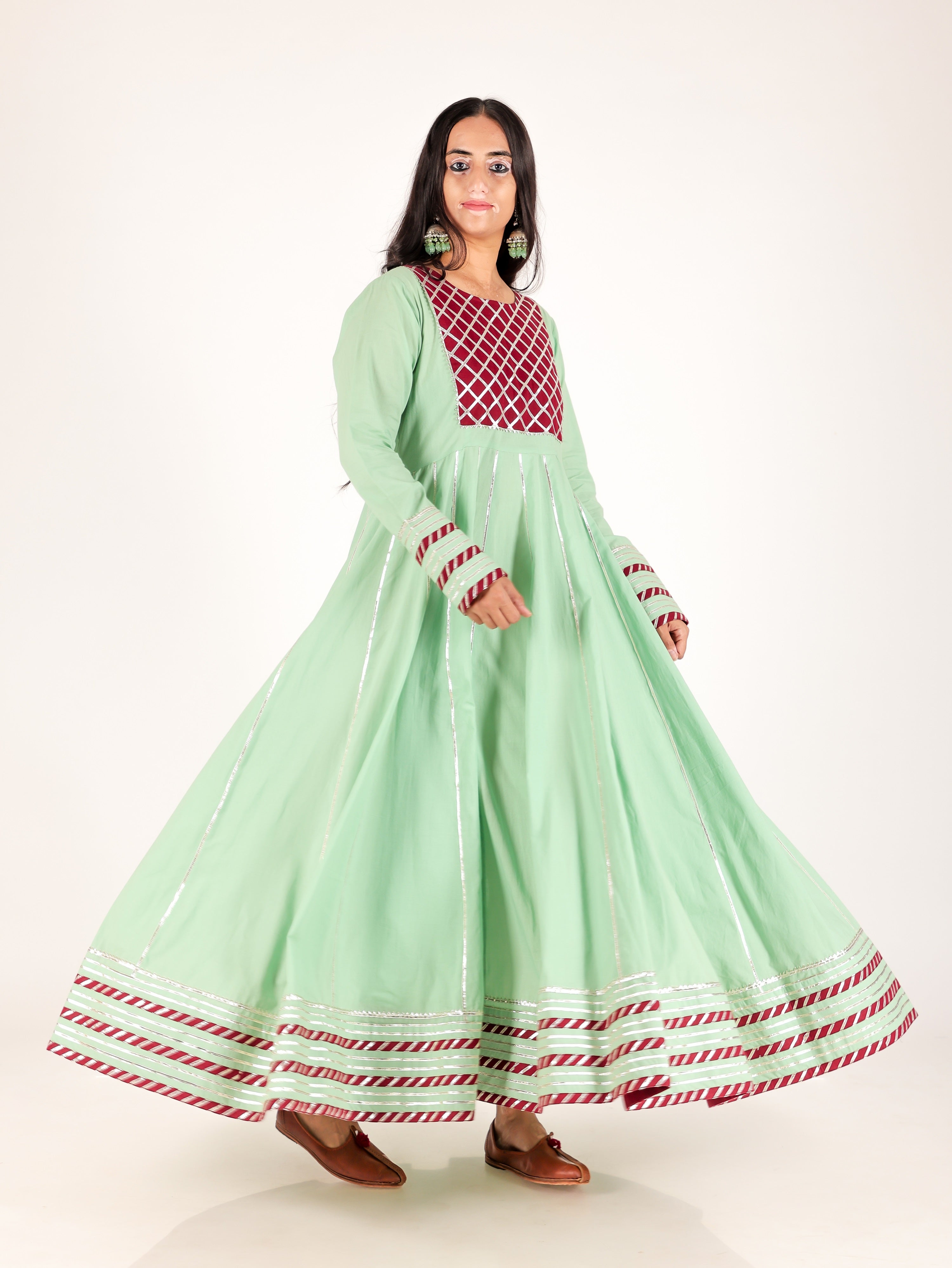 LONG ANARKALI DRESS